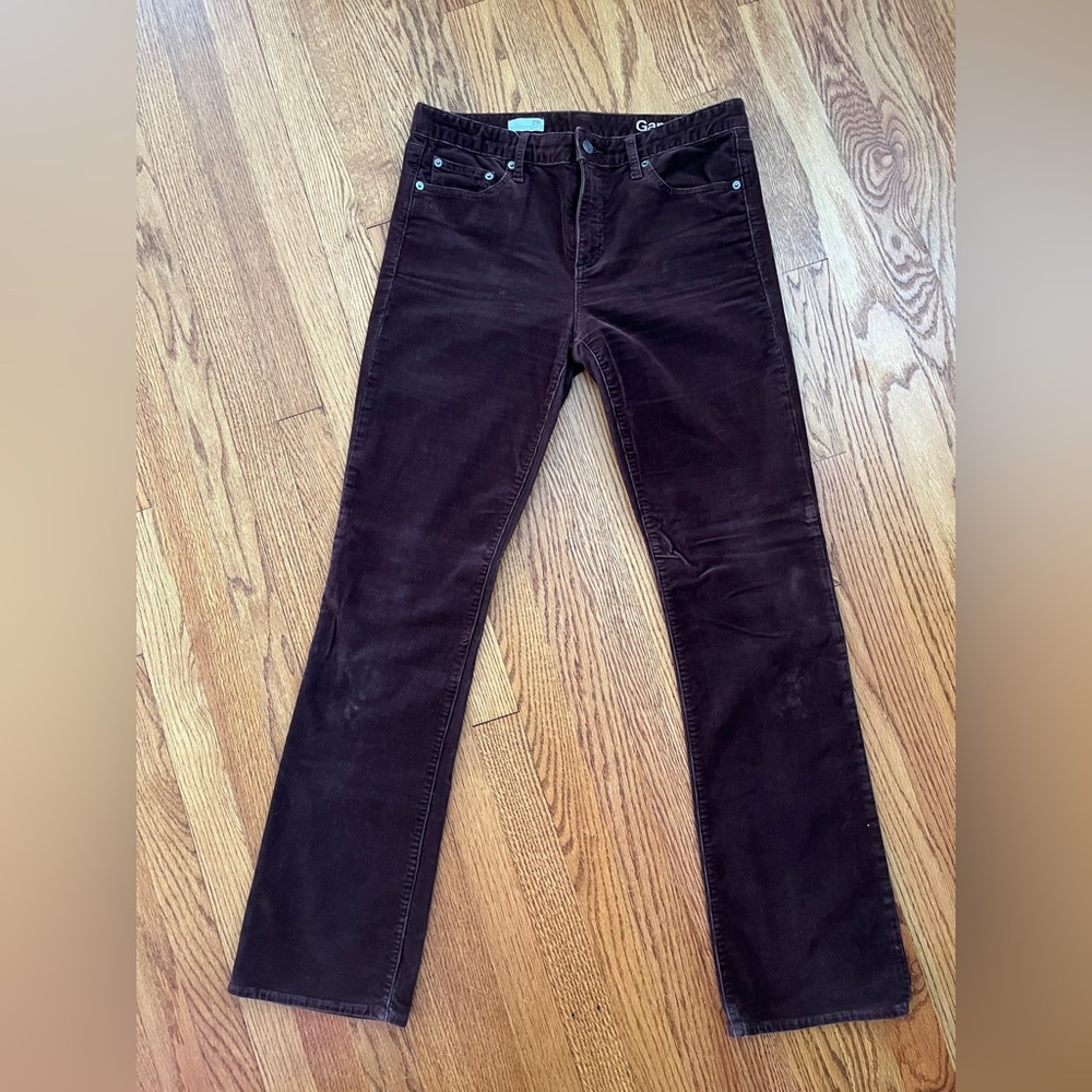 GAP bootcut corduroy 29r chocolate brown